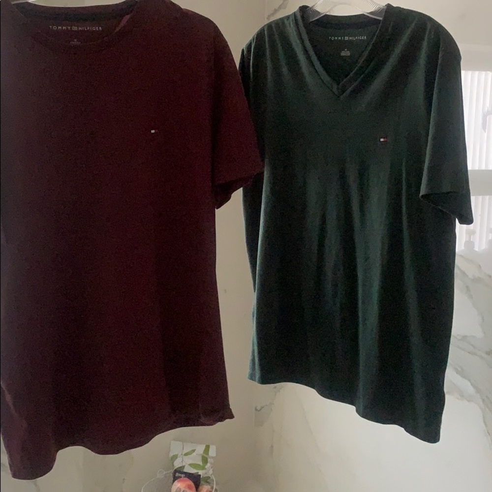Tommy Hilfiger tees. Both for sale